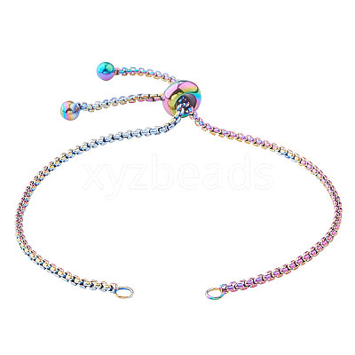 Stainless Steel Slider Bracelet/Bolo Bracelet Making MAK-CJ0002-02-1