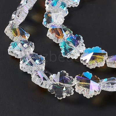 Faceted Glass Beads Strands EGLA-E030-01A-1