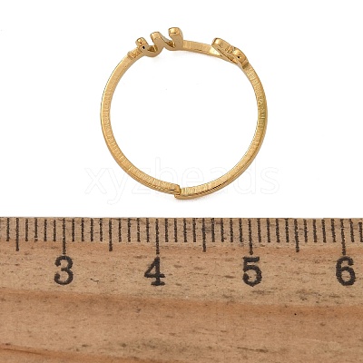 304 Stainless Steel Cuff Rings for Women RJEW-D285-01G-W-1