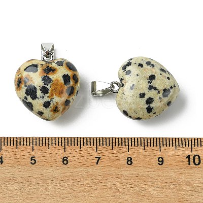 Natural Dalmatian Jasper Pendants G-F820-10A-03-1