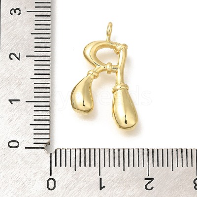 Rack Plating Brass Pendants KK-I722-08G-R-1