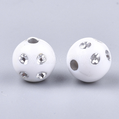 Plating Acrylic Beads PACR-S186-10mm-A11-1