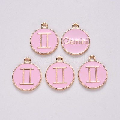 Alloy Enamel Pendants X-ENAM-S124-01B-09I-1