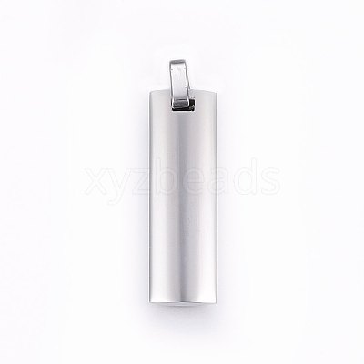 Non-Tarnish 304 Stainless Steel Pendants STAS-O103-25C-1