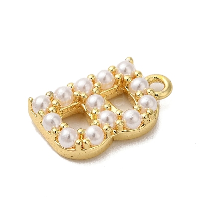 Plastic Imitation Pearl Pendants KK-P230-17G-B-1
