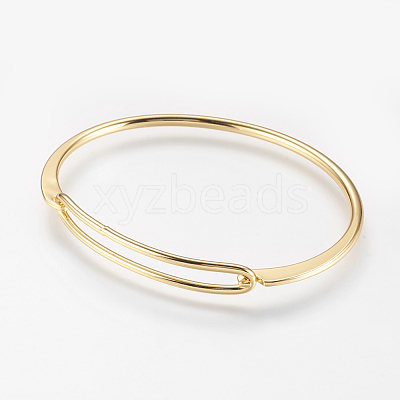Brass Bangles X-BJEW-K153-02G-1