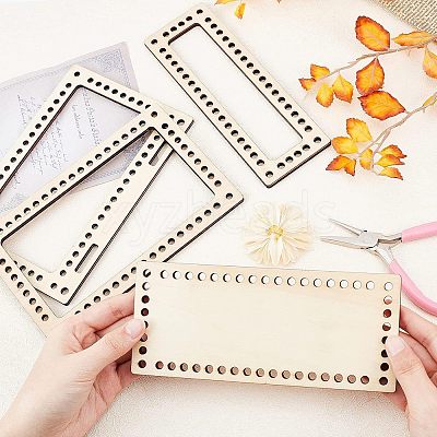 Poplar Wooden Basket Bottoms DIY-WH0184-19-1