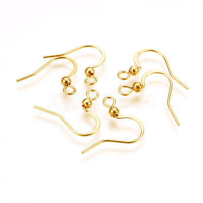 316 Surgical Stainless Steel Earring Hooks X-STAS-P220-13G-1