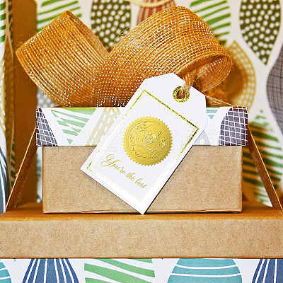 Self Adhesive Gold Foil Embossed Stickers DIY-WH0211-173-1