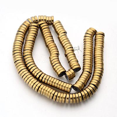 Electroplate Non-magnetic Synthetic Hematite Beads Spacers Strands G-Q486-74F-1