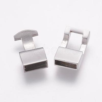 Tarnish Resistant 304 Stainless Steel Snap Lock Clasps STAS-L189-32P-1