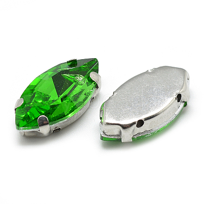 Sew on Rhinestone RGLA-T034-7x15mm-20-1