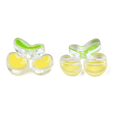 Transparent Acrylic Enamel Beads TACR-N012-006G-1