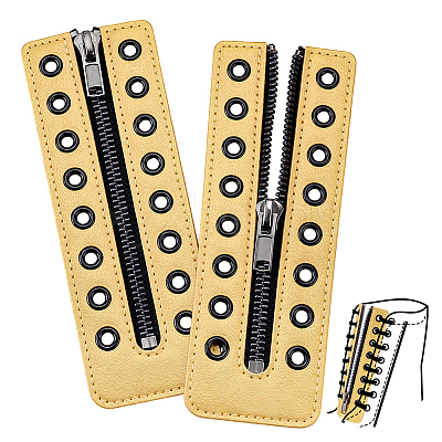 2Pcs PU Zipper Accessories FIND-PH0028-27C-1