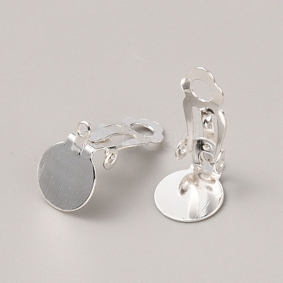 Iron Clip-on Earring Finding LS-FIND-WH0152-540S-1