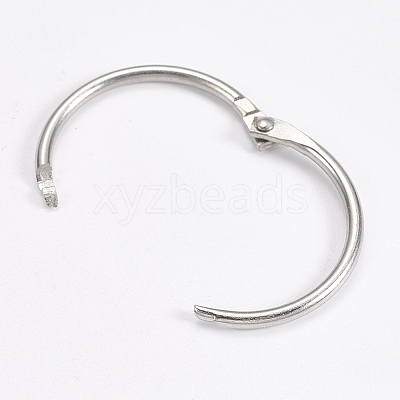 Iron Loose Leaf Book Binder Hinged Rings IFIN-WH0015-01-35mm-1