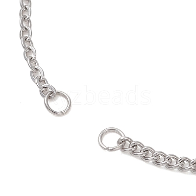 304 Stainless Steel Cable Chain Twisted Chain Slider Bracelet Making AJEW-JB01509-02-1