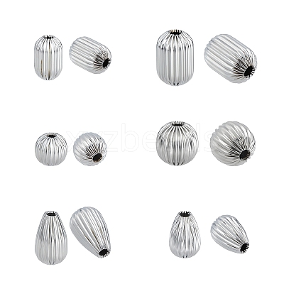 304 Stainless Steel Corrugated Beads STAS-UN0018-54P-1