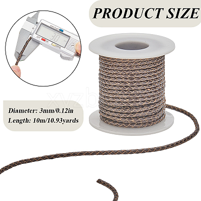 10M Braided Leather Cord WL-SC0001-04-1