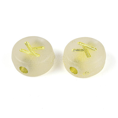 Luminous Frosted Acrylic Beads FACR-T008-02K-1