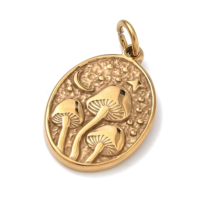 Embossed 304 Stainless Steel Pendants LS-STAS-Z189-05G-1