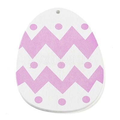 Easter Theme Single Face Printed Wood Pendants WOOD-M010-03D-1