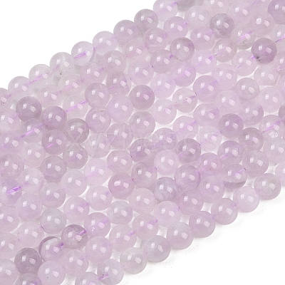 Natural Lavender Amethyst Beads Strands G-Z136-A01-6mm-1