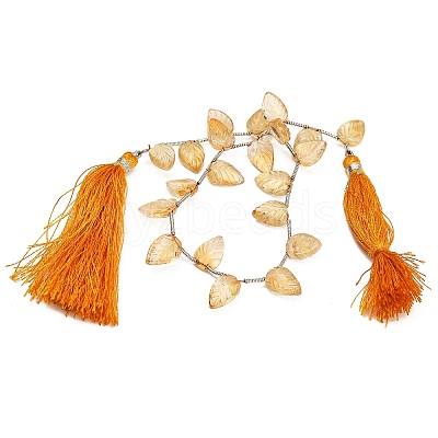 Natural Citrine(Heated) Beads Strands GG-CBA0C95-E08-1