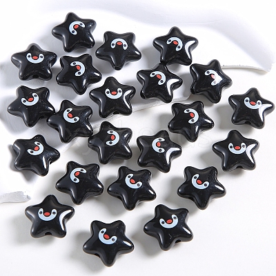 Star Shape Plastic Beads PW-WG546DD-01-1