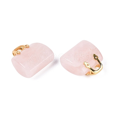 Natural Rose Quartz Pendants G-Q602-01G-05-1