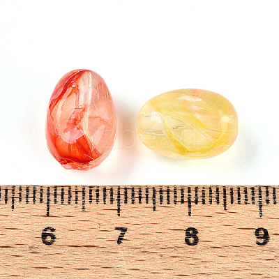 Transparent Acrylic Beads TACR-T028-38E-1
