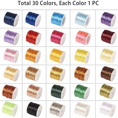 Nylon Satin Rattail Cord NWIR-PH0001-22-1