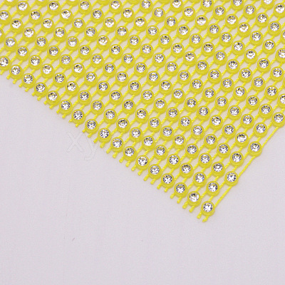 Plastic Elasticity Rhinestone Net LS-KY-WH0020-86F-1