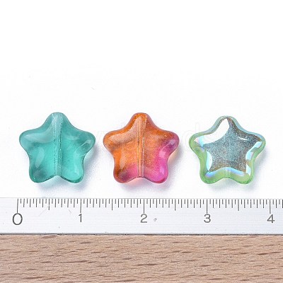 Electroplate Czech Glass Beads LAMP-D180-19-1
