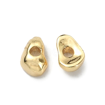 Rack Plating Brass Spacer Beads KK-B072-37G-1
