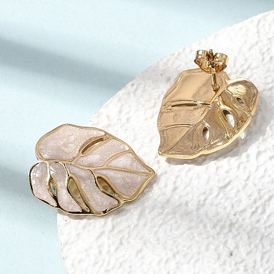 Brass Stud Earrings for Women KK-CBA9D38-05G-01-1