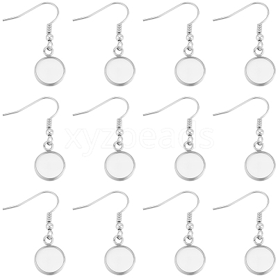60Pcs 304 Stainless Steel Earring Hooks STAS-BBC0009-93B-1