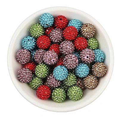 Pave Disco Ball Beads RB-Q195-14mm-M-1
