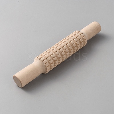 Wooden Rolling Pin AJEW-WH20141-42B-1