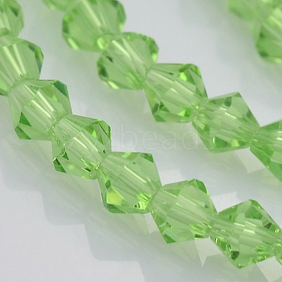 Faceted Bicone Glass Beads Strands EGLA-P017-4mm-01-1