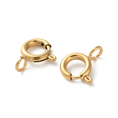 Ion Plating(IP) 304 Stainless Steel Spring Ring Clasps STAS-C114-04A-G-1