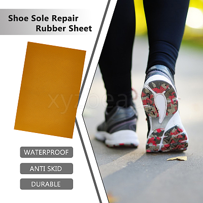 Rectangle Rubber Anti Skid Rubber Shoes Bottom DIY-WH0542-49H-1