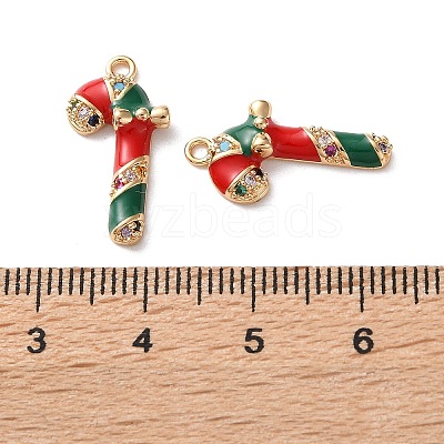 Brass Micro Pave Cubic Zirconia Pendants X1-KK-D420-01G-03-1