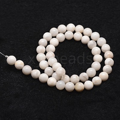 Natural White Crazy Lace Agate Bead Strands G-D840-55-8mm-1