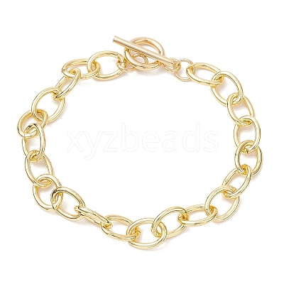 Brass Cable Chains Bracelets for Women BJEW-JB12754-1