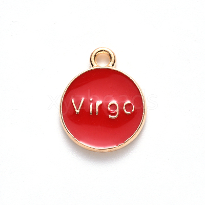 Alloy Enamel Pendants ENAM-S124-01B-07B-1
