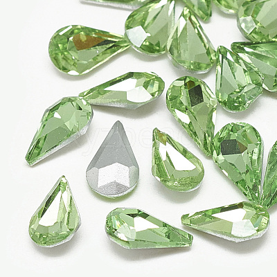 Pointed Back Glass Rhinestone Cabochons RGLA-T082-5x8mm-19-1