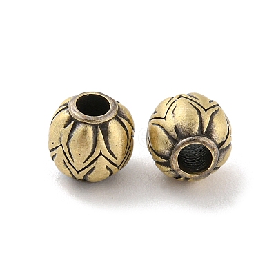 Rack Plating Brass Beads KK-C038-01AG-1
