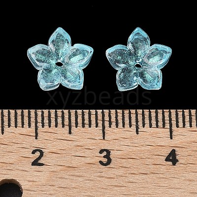 Dyed & Heated Glass Bead Caps GLAA-Z019-02C-1