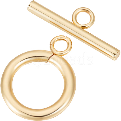 Brass Toggle Clasps KK-BBC0013-26G-1